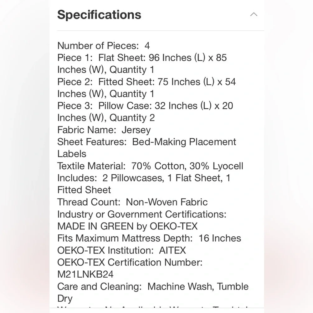 Full Jersey Solid Sheet Set White - Casaluna™